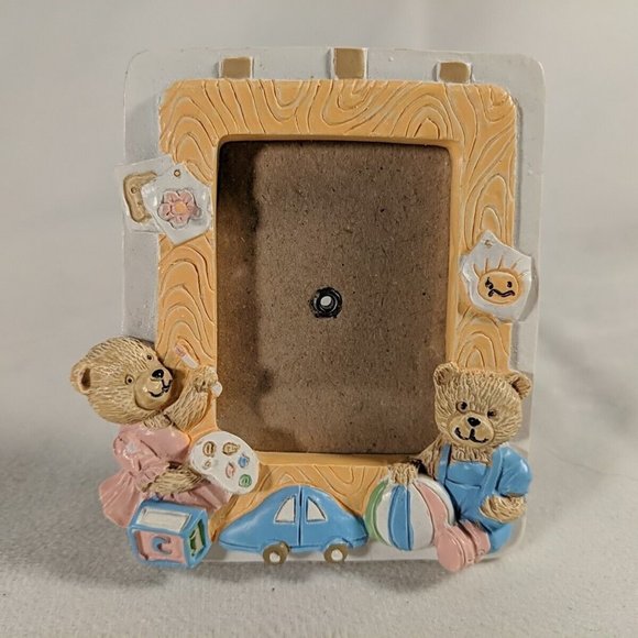 Teddy Bear Picture Frame 3x2 in Baby Pictures - Picture 1 of 9